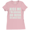 kiss me Ladies Fitted T-Shirt