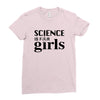 Science is for Girls Ladies Fitted T-Shirt