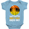 suns out guns out suns Baby Onesie