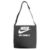 weed   just smoke it   mens funny Adjustable Strap Totes