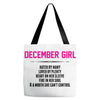 December Girl Hated By Many Tote Bags