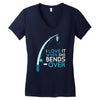 bends over Women's V-Neck T-Shirt