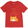 cattfeine mug V-Neck Tee