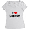 i love summer Women's Triblend Scoop T-shirt