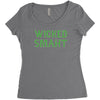wicked smaht funny Women's Triblend Scoop T-shirt