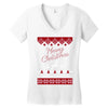 merry christmas ugly christmas sweater Women's V-Neck T-Shirt