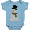 christmas snowman Baby Onesie