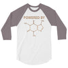 Powered By Caffeine Molecule 3/4 Sleeve Shirt