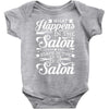 what happens in the salon Baby Bodysuit