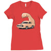 muscle car Ladies Fitted T-Shirt