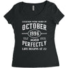 legends were born in october genuıne 1996 qualıty one kind of aged l Women's Triblend Scoop T-shirt