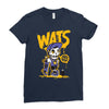 wat skateboard Ladies Fitted T-Shirt