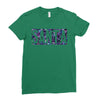 santa colorful glitter Ladies Fitted T-Shirt