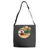 an amazing sand castle Adjustable Strap Totes