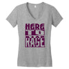 here to rage Women's V-Neck T-Shirt