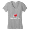 I Love Acupuncture Women's V-Neck T-Shirt
