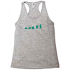 evolution of turtles Racerback Tank