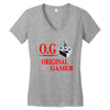 old school gamer Women's V-Neck T-Shirt