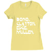 bono, clayton, edge, mullen Ladies Fitted T-Shirt