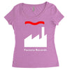 factory records   retro record label   mens music Women's Triblend Scoop T-shirt