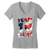 Team 10 America New Design Women's V-Neck T-Shirt