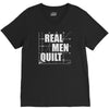 real men quilt V-Neck Tee