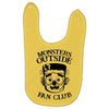 monsters outside fan club back Baby Bibs
