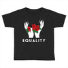 equality white Toddler T-shirt