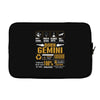 Born Gemini  Multitasking Problem Solving Tees Laptop sleeve