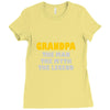 father's day grandpa gift funny grandpa shirt birthday gift for grandp Ladies Fitted T-Shirt