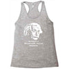 without a moustache einstein proud hirsute mustachioed grooming Racerback Tank