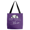 softball mom sequins Tote Bags