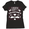 happy valentine's day Ladies Fitted T-Shirt
