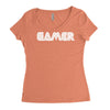 gamert   funny comic console gamers Women's Triblend Scoop T-shirt