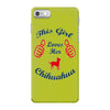 this girl love her chihuahua iPhone 7 Case