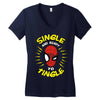 friendly neighborhood single man Women's V-Neck T-Shirt