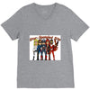 star spangled hammered V-Neck Tee
