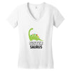 Sister Saurus Women's V-Neck T-Shirt