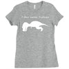 t rex hates pushups Ladies Fitted T-Shirt