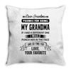Dear Grandma, Love, Your Favorite Throw Pillow