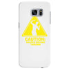 caution shapes being thrown printed Samsung Galaxy S7 Edge