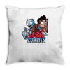 ash vs zombies Throw Pillow