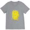mud smiley face V-Neck Tee
