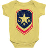 land of the free shield Baby Bodysuit