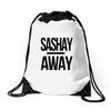 sashay away Drawstring Bags