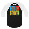 pop art 3/4 Sleeve Shirt