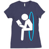 portal 2 dump Ladies Fitted T-Shirt