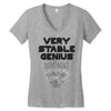 Very Stable Genius Women's V-Neck T-Shirt