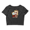 triple beagle portrait Crop Top
