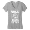 Back Of I Have A Crazy Auntie And I am not Afraid To Use Her Women's V-Neck T-Shirt